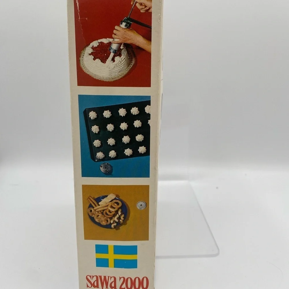 Vintage SAWA 2000 Deluxe Swedish Metal Cookie Gun Decorator Press